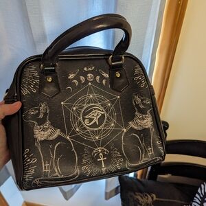 Faux Leather Egyptians Pattered Purse